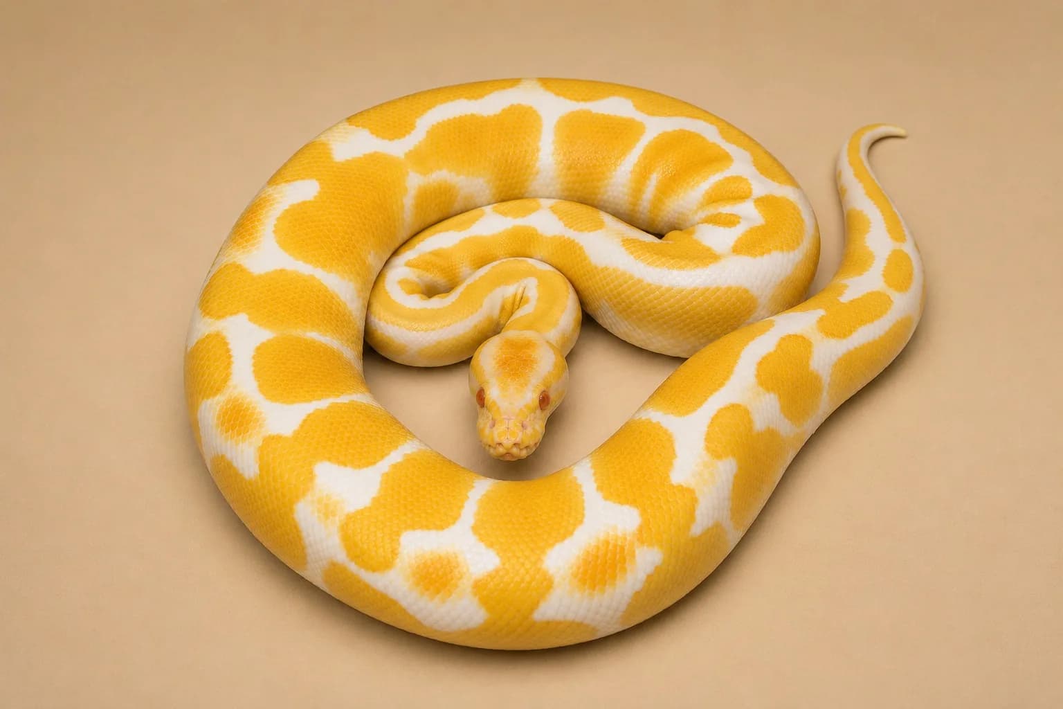 Albino juvenile งูบอล