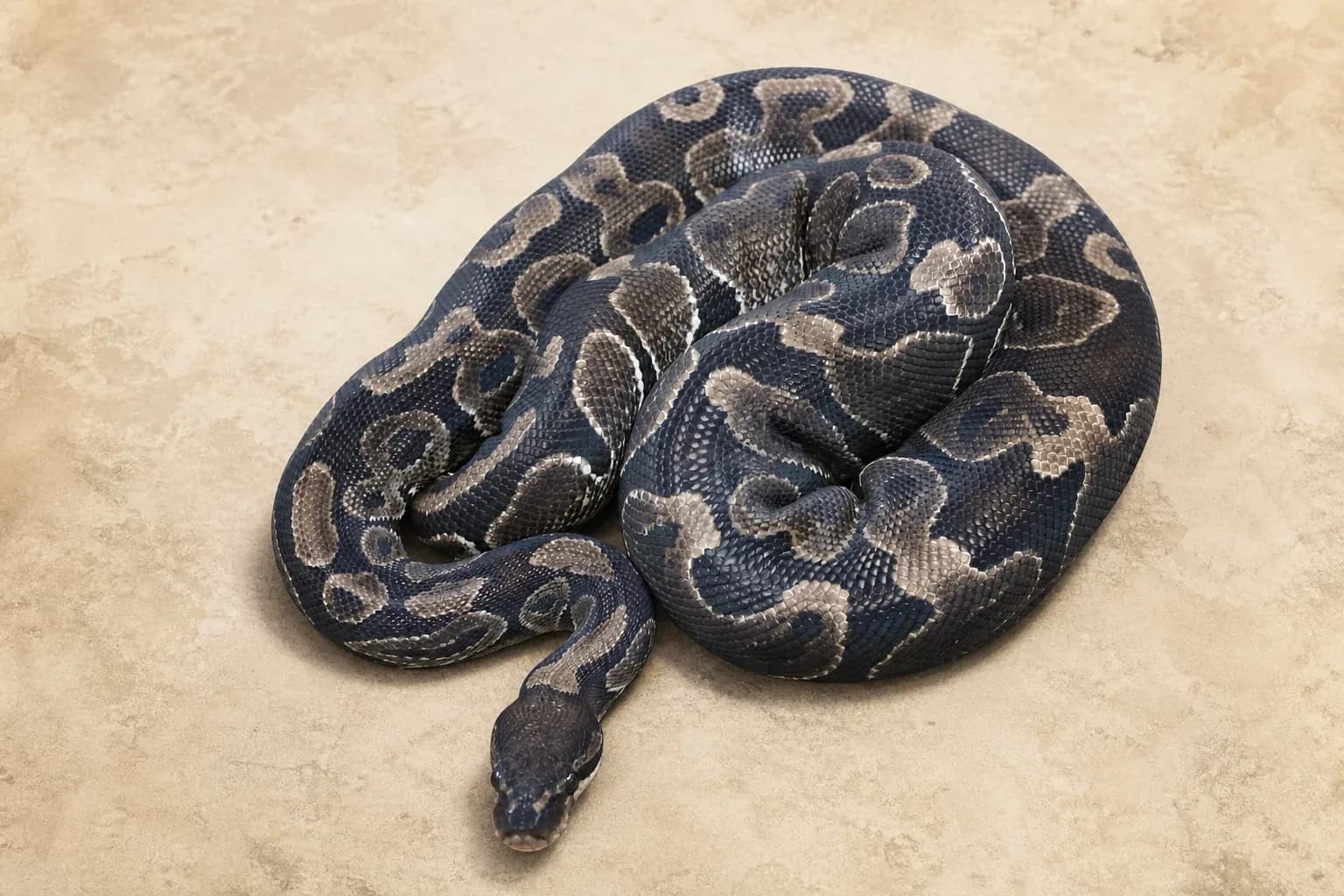 Black Axanthic งูบอล by Tactical Morphs