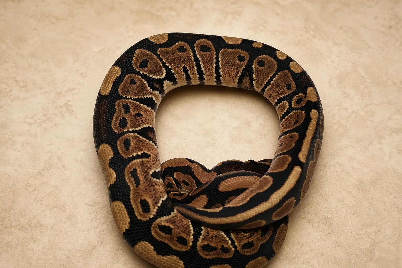 Black Belly งูบอล by D&J Skull Ball Pythons