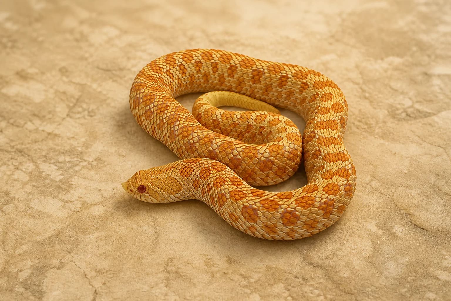 Albino งูฮอกโนส